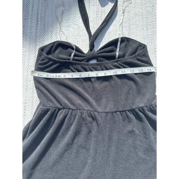 Wild Fable Romper Women Size Small Black Halter Neck Sleeveless Key hole Beach - Picture 10 of 13